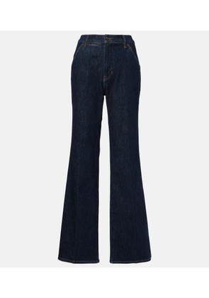 Veronica Beard Crosbie high-rise wide-leg jeans