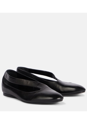 Khaite Diana cutout leather ballet flats
