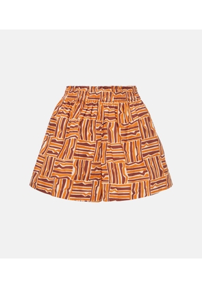 Faithfull Elva printed cotton shorts