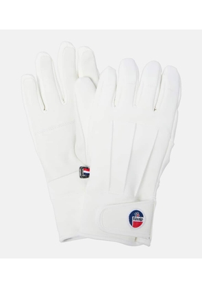 Fusalp Glacier leather-trimmed ski gloves