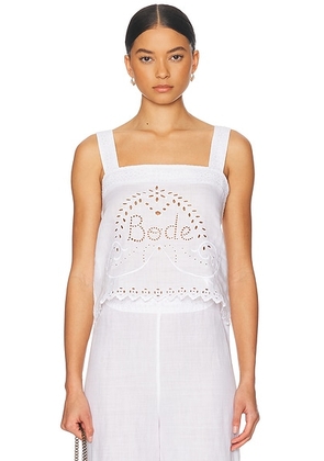 BODE Belvoir Tank Top in White - White. Size M (also in ).