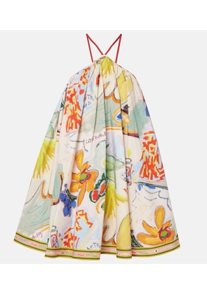 Alemais La Charrasca printed cotton minidress