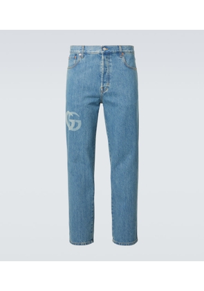 Gucci Double G mid-rise slim jeans