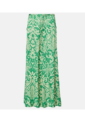 Poupette St Barth Clea printed wide-leg pants