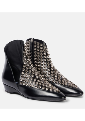 Alaia Studded leather ankle boots