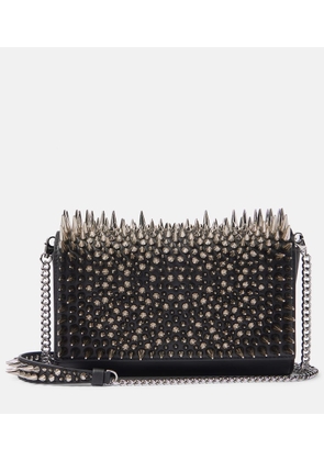 Christian Louboutin Paloma spiked leather clutch
