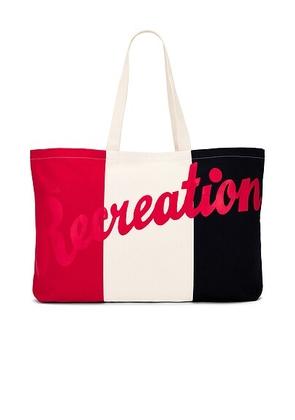BODE Recreation Tote Bag in Multi - Red,Cream,Black. Size all.