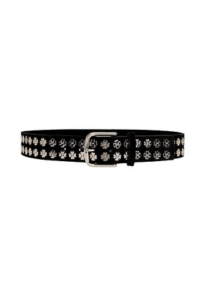 BODE Clover Charm Belt in Black - Black. Size L (also in ).