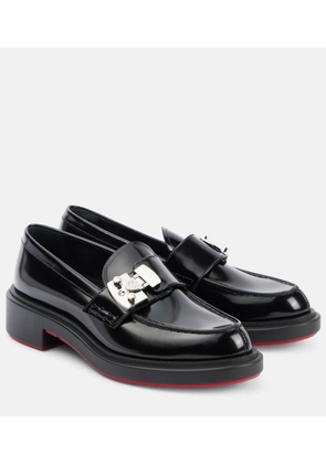 Christian Louboutin Urban Moc Lock leather loafers