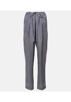 Khaite Trenton striped straight pants
