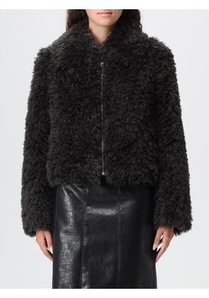 Fur Coat STAND STUDIO Woman color Grey