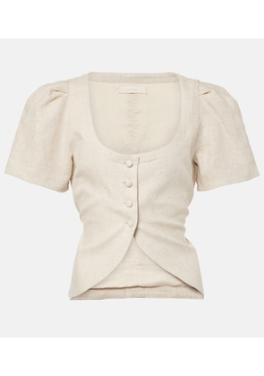 Faithfull Emma linen top