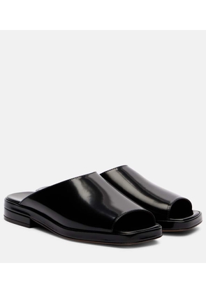 The Row Emi patent leather mules