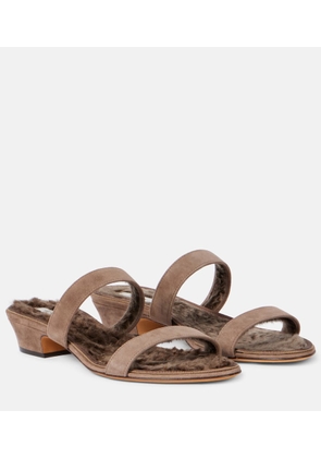 The Row Awar suede sandals