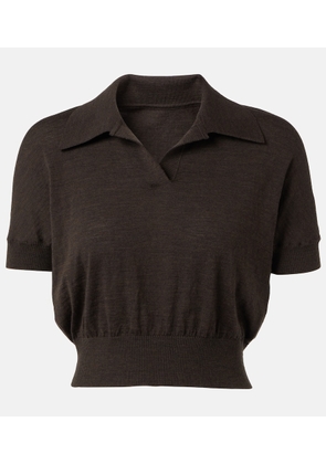 Khaite Morgane wool-blend polo shirt