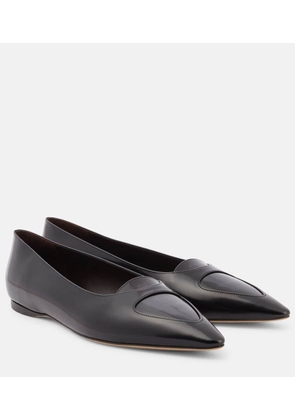 The Row Viv leather ballet flats
