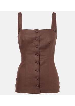 Faithfull Corbiere linen vest