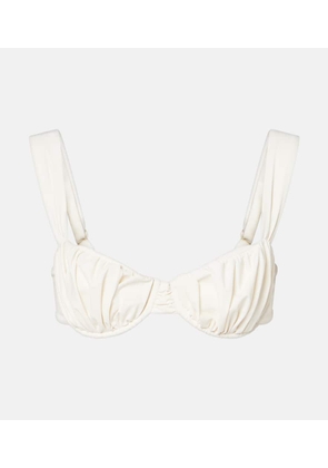 Faithfull Emily ruched bikini top
