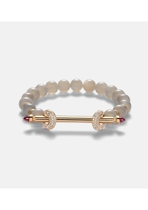 Ananya Chakra 18kt gold bracelet with gemstones