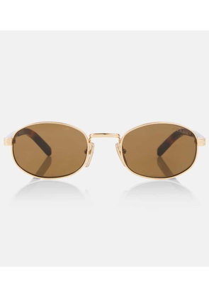 Prada Iconic Plaque round sunglasses