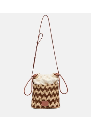 Missoni Zigzag Medium raffia bucket bag