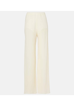 Taller Marmo Zoagli cotton and silk-blend straight pants