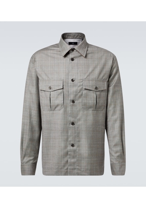 Dunhill Checked wool overshirt