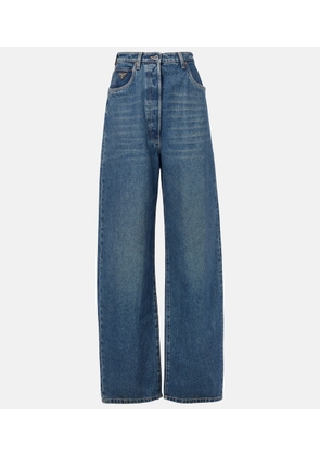Prada High-rise wide-leg jeans