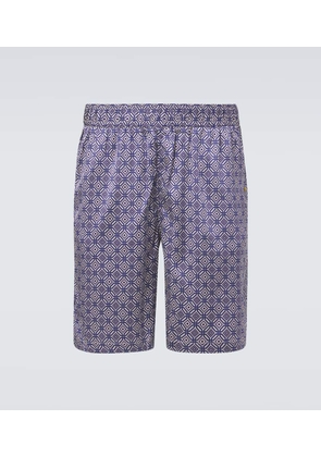 Frescobol Carioca Palma silk-blend Bermuda shorts