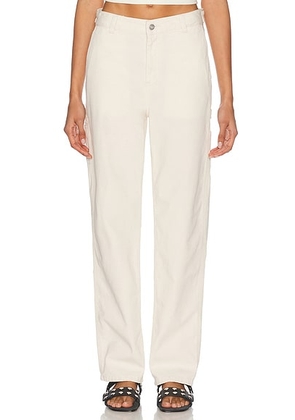 Carhartt WIP Drewe Pant in Natural - Beige. Size 24 (also in 25, 27, 28, 29, 30, 31).
