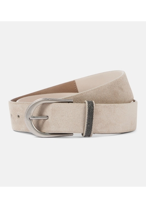 Brunello Cucinelli Monili suede belt