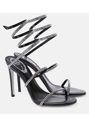 Rene Caovilla Cleo 105 embellished satin sandals