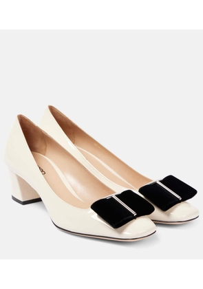 Tom Ford Audrey 55 bow-detail patent leather pumps