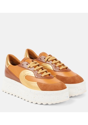Clergerie Awake leather platform sneakers