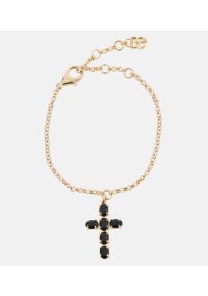Dolce&Gabbana Cross crystal-embellished bracelet