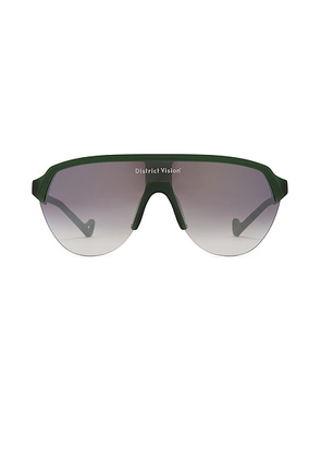 District Vision Nagata Speed Blade in Pine & D+ Silver Gradient - Green. Size all.