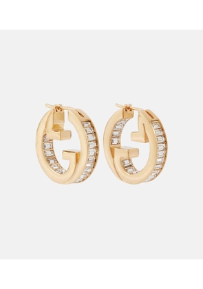 Gucci Gucci Blondie embellished hoop earrings