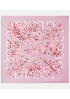 Gucci GG Shadow silk scarf