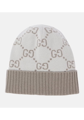Gucci GG cashmere jacquard beanie