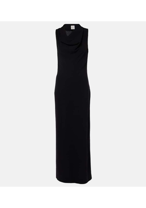 Toteme Draped wool-blend maxi dress
