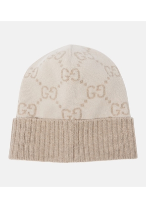 Gucci GG cashmere jacquard beanie
