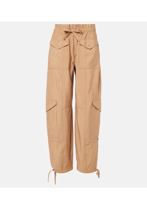 Ganni High-rise wide-leg pants