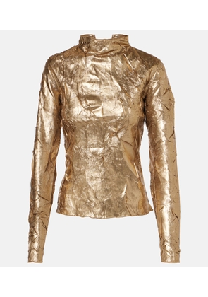 Ganni Metallic top