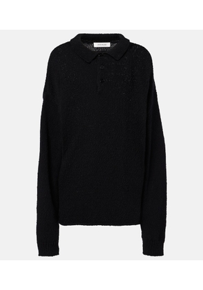 Aya Muse Oversized cotton polo sweater