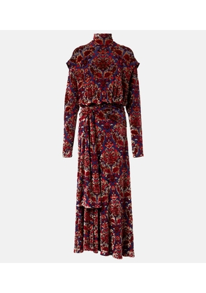 Rabanne Draped jacquard maxi dress