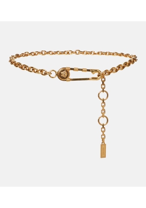 Versace Medusa Safety Pin chain belt