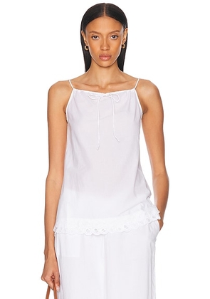 By Malene Birger Elles Top in Soft White - White. Size 34 (also in 36, 38, 40, 42).