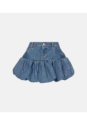 Coperni Balloon denim miniskirt