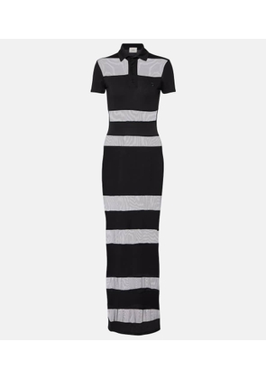 Coperni Striped shee-paneled maxi dress