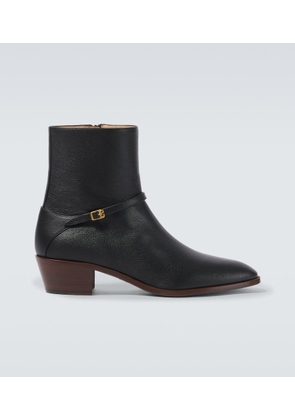 Valentino Garavani Pat VLogo Signature leather ankle boots